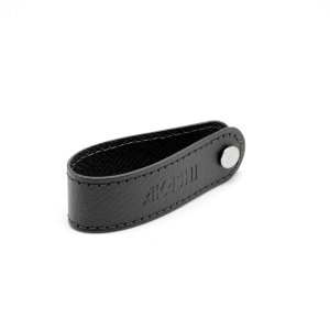 PORTE-CLE VIS CUIR RECYCLÉ NOIR