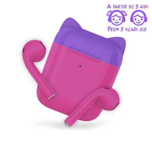 SEITA - ÉCOUTEURS KIDS SANS FIL BLUETOOTH ROSE ET VIOLET