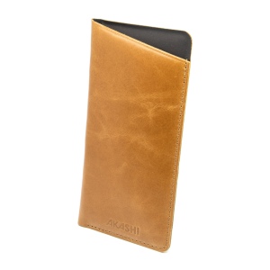 ETUI LUNETTES EN CUIR VERITABLE MARRON CLAIR