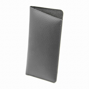 ETUI LUNETTES CUIR RECYCLÉ GRIS