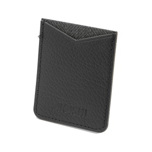 PORTE-CARTE POUR SMARTPHONE AVEC ADHESIF 3M CUIR RECYCLÉ NOIR