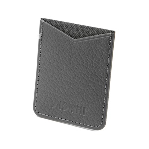 PORTE-CARTE POUR SMARTPHONE AVEC ADHESIF 3M CUIR RECYCLÉ GRIS