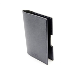 PORTE-PASSEPORT / CARTE GRISE / ASSURANCE CUIR RECYCLÉ GRIS