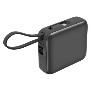 BUSHI - BATTERIE DE SECOURS AVEC 2 CÂBLES - 10 000 MAH