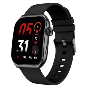 SHOKKA - MONTRE CONNECTEE NOIRE AVEC ECRAN AMOLED INCURVE