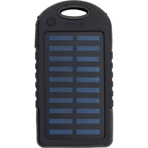 Power bank solaire en ABS et gomme Arin