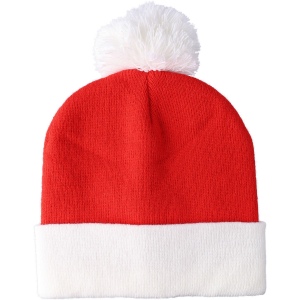 Bonnet de Noël tricoté en acrylique Eleni