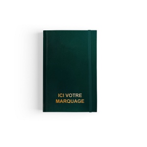 CARNET DE CHANTIER 2026 - 90 x 140 mm - COUVERTURE NOIRE TRANSFERT A CHAUD - 192 PAGES QUADRILLEES - ELASTIQUE DE FERMETURE