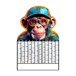 MONKEY 2026 - CC REMBORDE - 405x650MM - DECOUPE - DOS VIERGE - SANS MARQUAGE- 1 TROU EN TETE