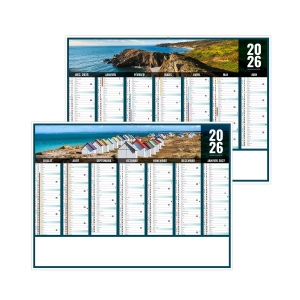 LIBERTE NORMANDIE 2026 - STANDARD 550 x 405 mm - CC REMBORDE - MARQUAGE 1 COULEUR - DIFFERENT RECTO VERSO - 1 TROU EN TETE