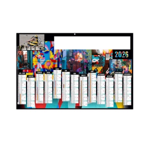 ART DE LA RUE 2026 - MAXI 650 x 405 mm - CC REMBORDE - DOS MONDE - MARQUAGE 1 COULEUR - IDENTIQUE RECTO VERSO - 1 TROU EN TETE