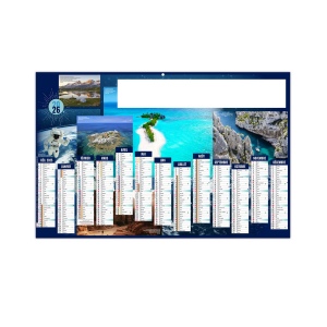 PARADIS TERRESTRES 2026 - MAXI 650 x 405 mm - CC REMBORDE - DOS EUROPE - MARQUAGE QUADRI - DIFFERENT RECTO VERSO - 1 TROU EN TETE