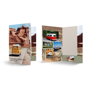 CHEMISE A RABATS DROITS 217 X 305 mm - COUVERTURE 380g SATIMAT QUADRI RECTO VERSO - AVEC PELLICULAGE MAT RECTO SEUL