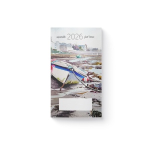 AGENDA ECO POCHE 2026 - THEME BLEU DE MER-3 - 95 x 165 mm - QUINZAINIER 64 PAGES - COUVERTURE 380g QUADRI PAGES 1 ET 4 - PELLICULAGE BRILLANT RECTO - PIQURE 2 POINTS METAL
