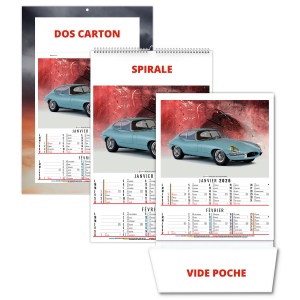 GILLES 2026 - 6 FEUILLETS - BLOC ET DOS CARTON AGRAFES MARQUAGE QUADRI
