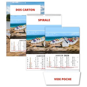 CELINE 2026 - 12 FEUILLETS - BLOC ET DOS VIDE POCHE AGRAFES MARQUAGE QUADRI