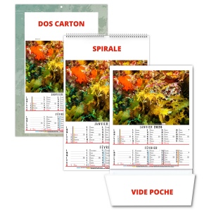 ANNA 2026 - 6 FEUILLETS - SPIRALE - MARQUAGE QUADRI