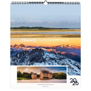 LA FRANCE PANORAMIQUE 2026 - SMALL 330 x 400 mm - MARQUAGE QUADRI - PAGE DE GARDE REPIQUÉE