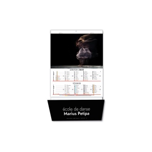 CALENDRIERS BLOC ILLUSTRES CREATION 2026 - 210 x 330 mm - 6 FEUILLETS - RELIURE SPIRALE EN TETE