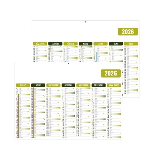 GAMECO VERT 2026 - MICRO 210 x 155 mm - LEGER 400G - SANS MARQUAGE - PAS DE TROU