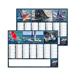 VOILE 2026 - MIDI 430 x 335 mm - LEGER 400G - MARQUAGE QUADRI - DIFFERENT RECTO VERSO - 1 TROU EN TETE