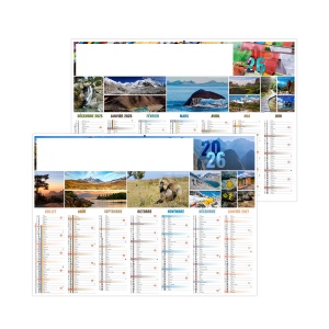 BARNABE 2026 - MIDI 430 x 335 mm - LEGER 400G - MARQUAGE QUADRI ET PHOTOS PERSONNALISEES- 1 TROU EN TETE