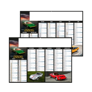 BOLIDES 2026 - MIDI 430 x 335 mm - LEGER 400G - MARQUAGE QUADRI ET PHOTOS PERSONNALISEES- 1 TROU EN TETE