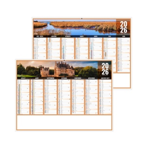 LIBERTE PAYS-DE-LOIRE 2026 - MIDI 430 x 335 mm - LEGER 400G - MARQUAGE QUADRI ET PHOTOS PERSONNALISEES - 1 TROU EN TETE