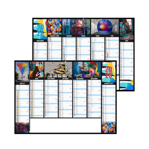 CAMELEON 2026 - MIDI 430 x 335 mm - LEGER 400G - MARQUAGE QUADRI ET PHOTOS PERSONNALISEES - 1 TROU EN TETE