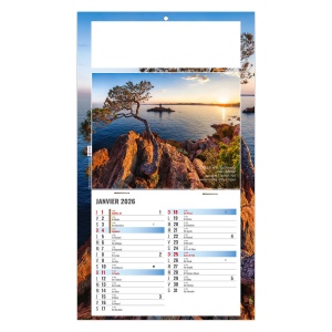 PLAQUE 1 VUE ALAIN 2026 - DOS CARTON - EURO BLOC - MARQUAGE QUADRI