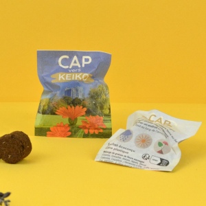 Palet à graines en sachet papillotte 60x80mm Eco Concu