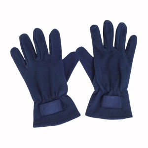 Gants homme  en polaire avec étiquette personnalisable