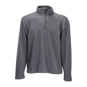 Sweat homme à fermeture éclaire courte en micropolaire 180g/m2. Tailles S/M/