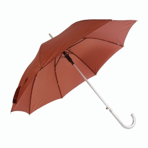 Parapluie Deluxe, automatique avec corps, pointe et poign e courb  en aluminium.