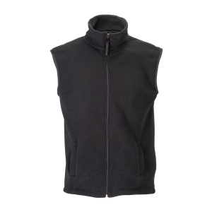 Gilet polaire sans manche 180g/m2 avec fermeture éclair et 2 poches latérales. Tailles S/M