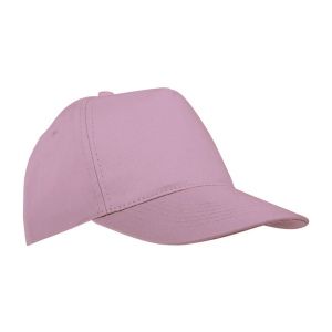 Casquette en coton, 5 panneaux, fermeture velcro (pour enfant)