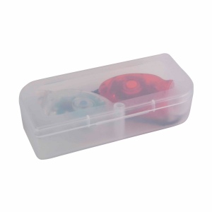 Ensemble de lumières pour vélo en plastique, à double LED, une avec lumière blanche