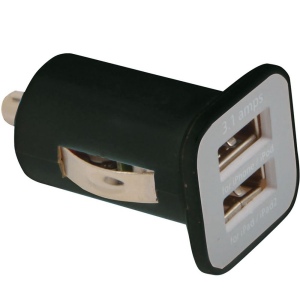 Micro chargeur USB de voiture, avec double porte USB. Input 12V, Output une porte de 5V/10