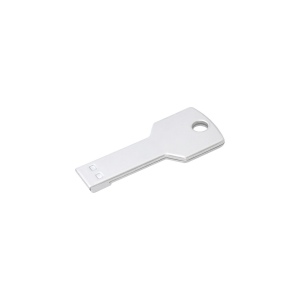 Clé USB 4 Gb en métal en forme de clé avec trou pour porte-clé