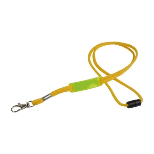 Lanyard porte-porta/badge/clefs avec plaque pour la personalisation