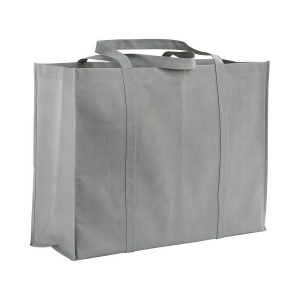 Shopper maxi avec soufflet en TNT 100 g/m2 cousu avec anses longues