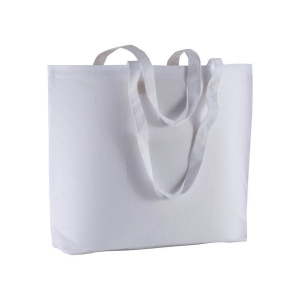 Sac coton 135 grs avec anses longues et soufflet