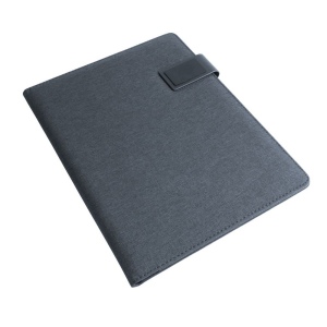 Conférencier (A4) tissu mélangé avec bloc de papier à lignes