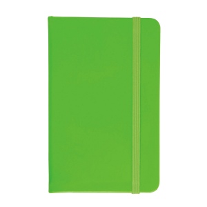 Cahier avec fermeture élastique couleur fluo