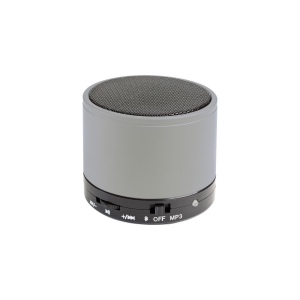 Mini haut-parleur Bluetooth V 3,0 cylindrique en métal avec microphone