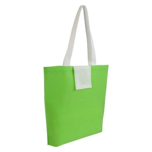 Sac shopper pliable en TNT 80g/m2 avec anses longues