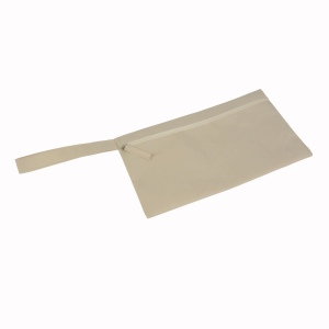 Porte-documents en polyester avec fermeture zip et poignée pratique