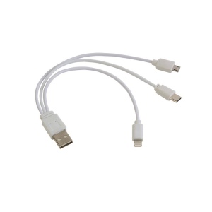 Câble adaptateur micro USB / Lightning / type C