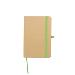 Bloc-notes en carton recyclé avec détails colorés