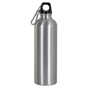 Gourde en aluminium avec mousqueton, 750 ml, no box